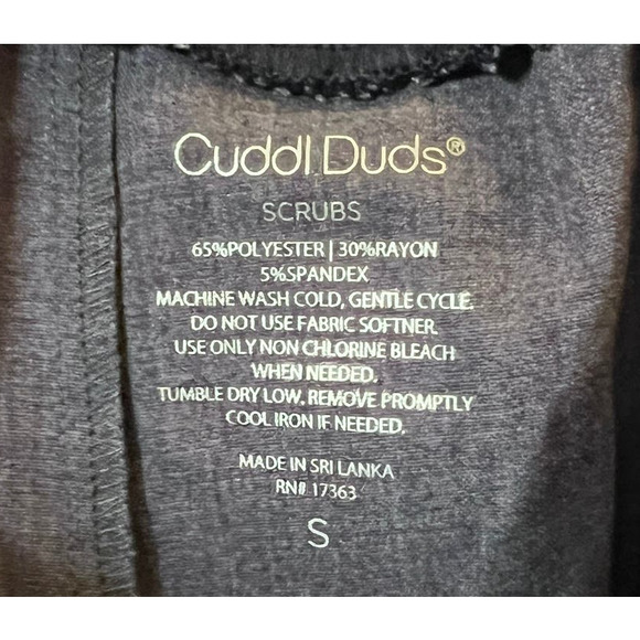 Cuddl Duds Scrubs Joggers Pants Nurse Size S Blue Pockets Drawstring Lightweight - Picture 3 of 8